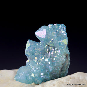 Aqua Aura Pleiadian Starbrary Spirit Quartz Channeling Cluster AAC-9