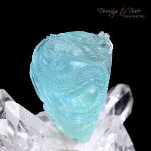 Aquamarine Dragon Crystal Carving 'Museum Quality'
