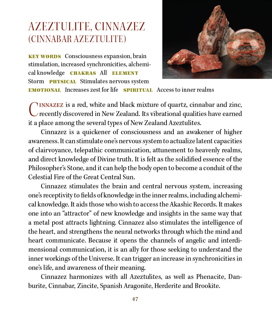 Cinnazez Azeztulite Crystal Properties
