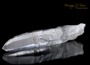 Azozeo Lemurian Light Quartz Crystal Wand & Record Keeper