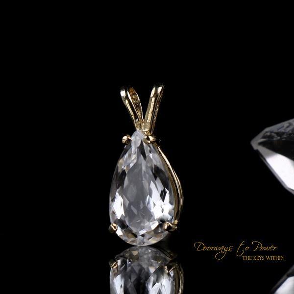 Azozeo Phenacite Crystal Pendant 