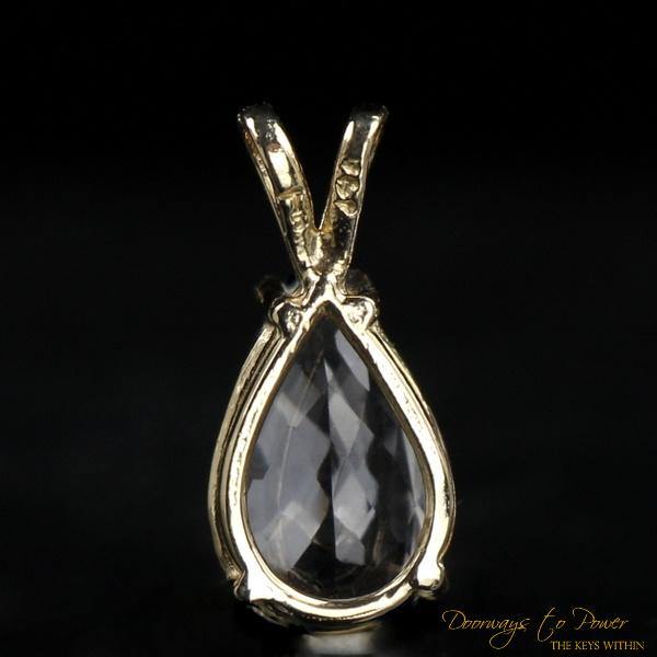 14k Gold Azozeo Phenacite Pendant 