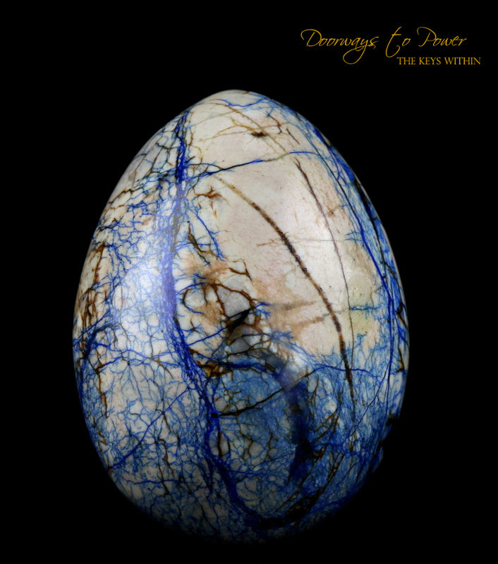 Azurite Cosmic Egg Crystal 'Bird of Light'