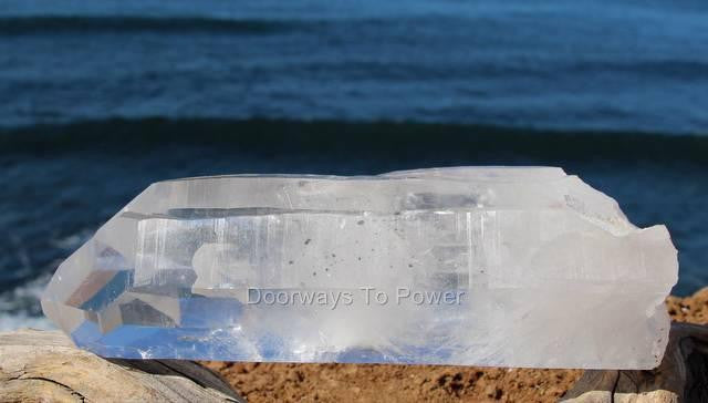 Lemurian Quartz Tantric Twin Crystal with Devic Temple * Reserved for Matthew