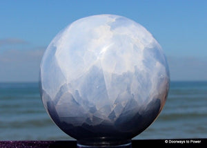 Blue Calcite Sphere  4.1"