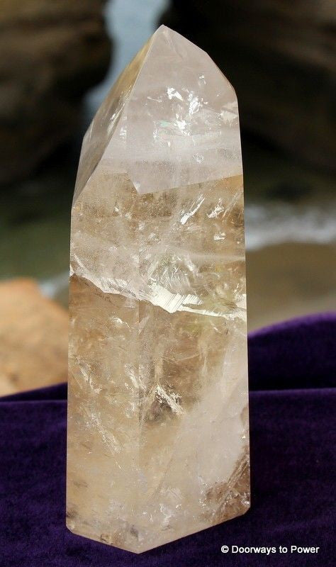 John of God Citrine Quartz Altar Stone