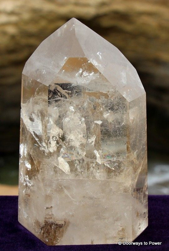John of God Citrine Quartz Altar Stone