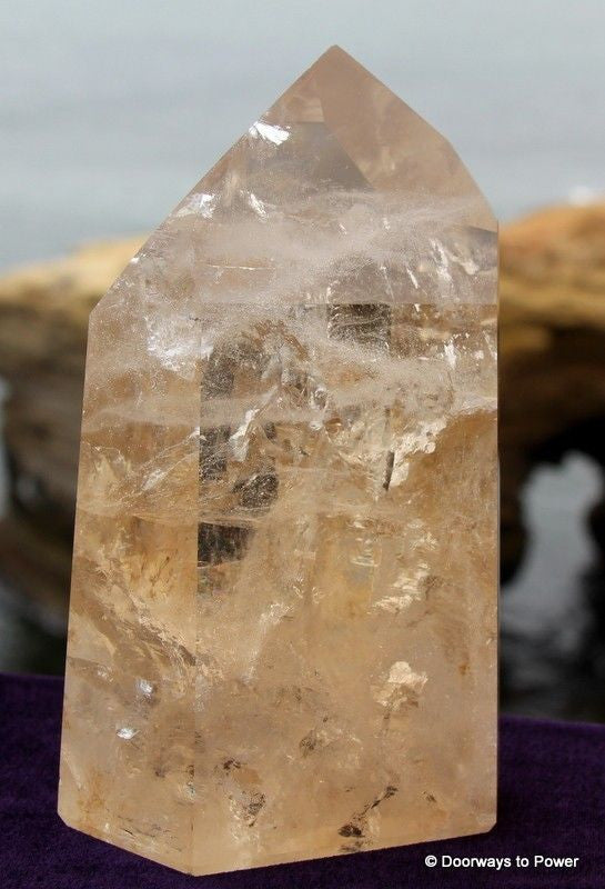 John of God Citrine Quartz Altar Stone
