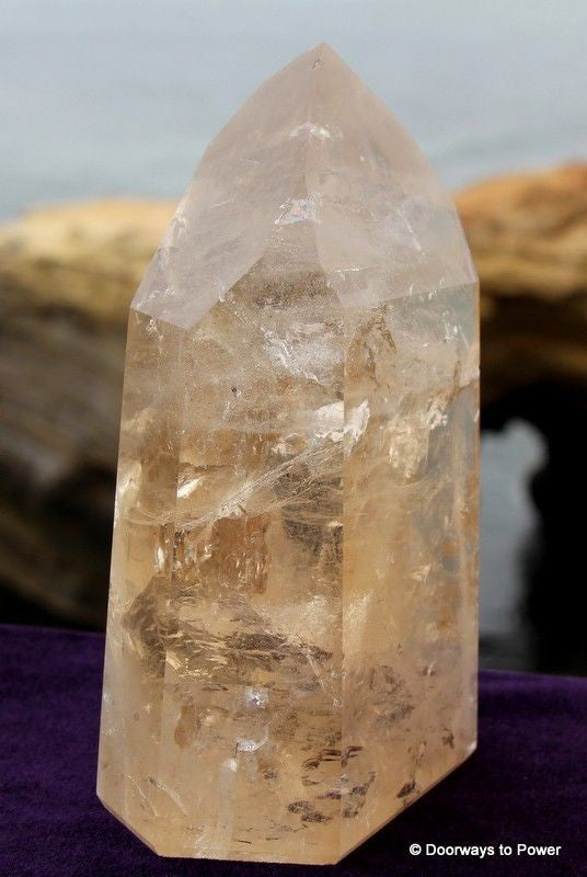 John of God Citrine Quartz Altar Stone