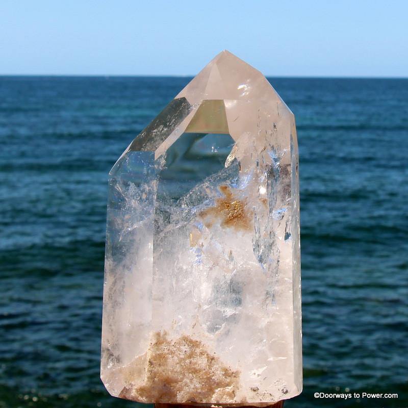 8" John of God Quartz Casa Energy Channeling Crystal Point 5.5 lbs CAQ-62