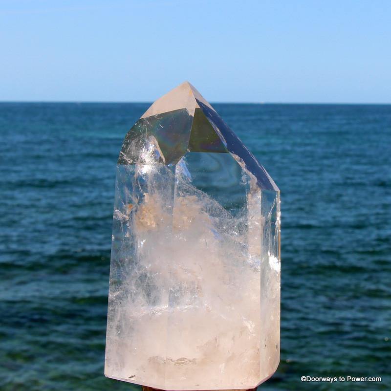 8" John of God Quartz Casa Energy Channeling Crystal Point 5.5 lbs CAQ-62