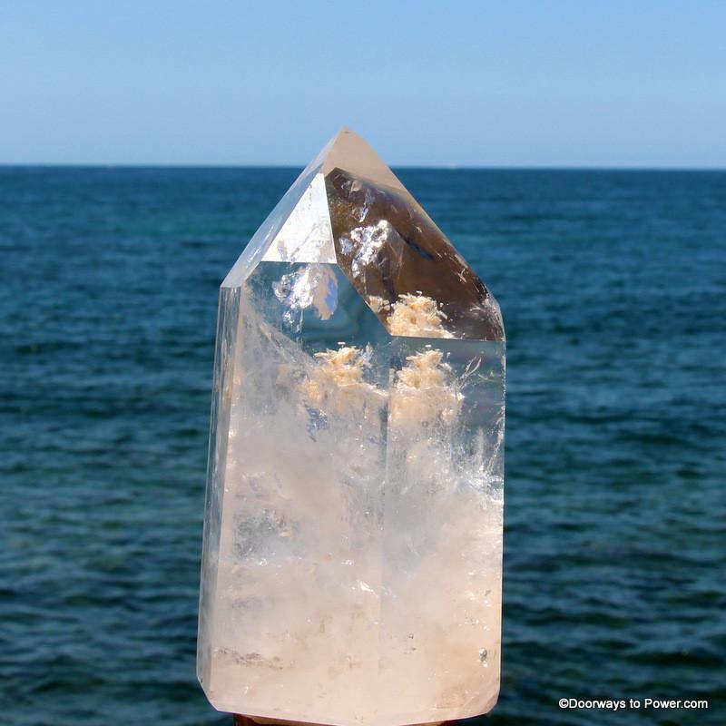 8" John of God Quartz Casa Energy Channeling Crystal Point 5.5 lbs CAQ-62