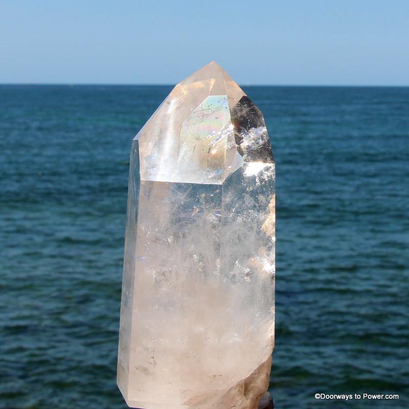 8" John of God Quartz Casa Energy Channeling Crystal Point 5.5 lbs CAQ-62