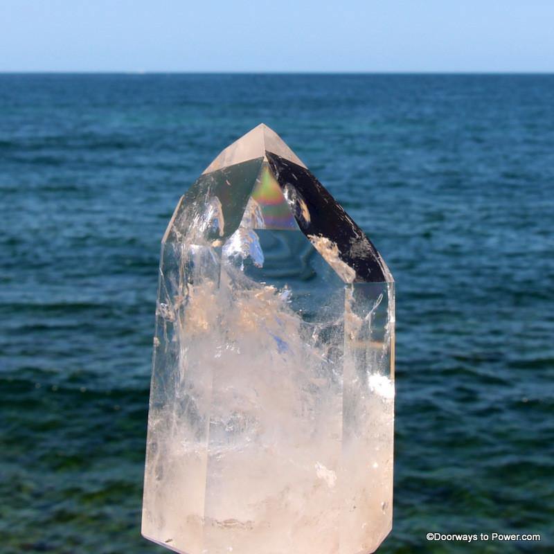 8" John of God Quartz Casa Energy Channeling Crystal Point 5.5 lbs CAQ-62