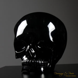 Leandro De Souza Black Obsidian Magical Child Skull