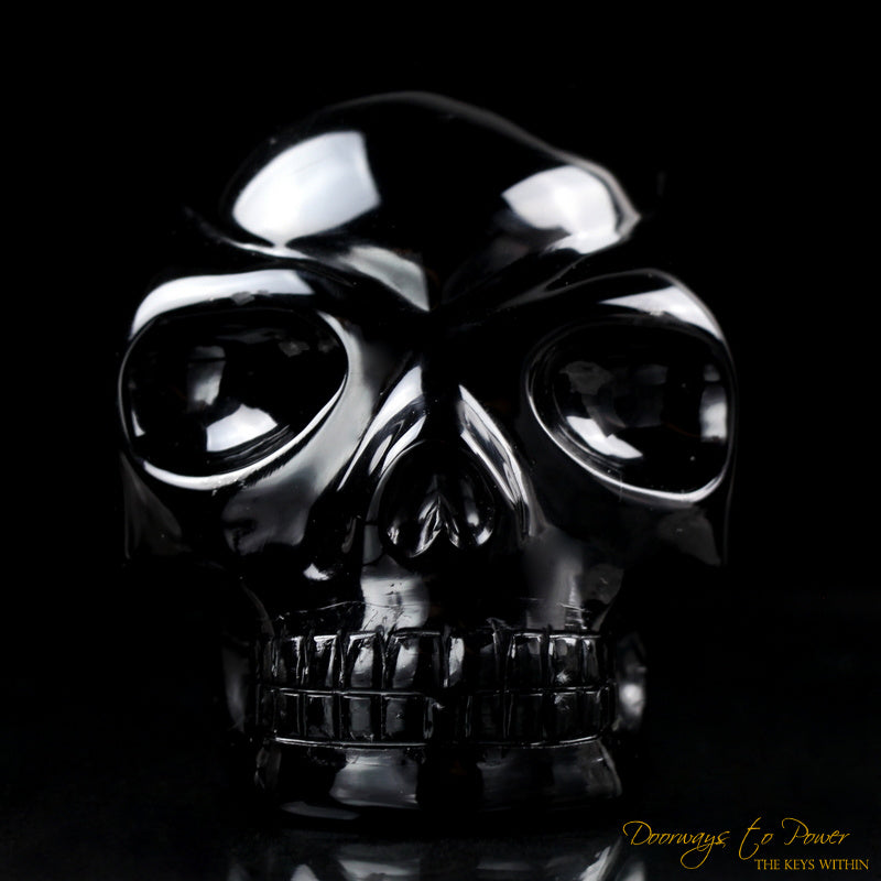 Black Obsidian Traveler Crystal Skull 