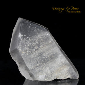 Black Phantom Lemurian Record Keeper Quartz Crystal 'The Protector'