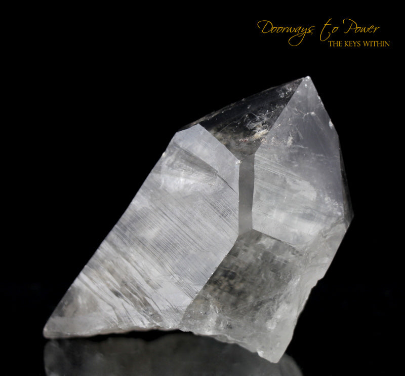 Black Phantom Lemurian Record Keeper Quartz Crystal 'The Protector'