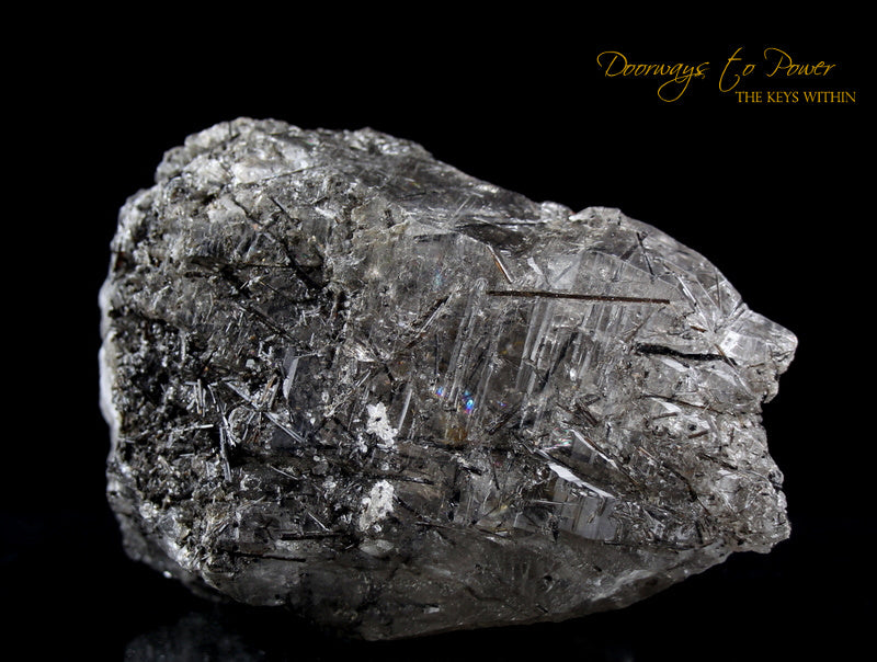 Black Tourmalinated Quartz Crystal 'SHIELD STONE'