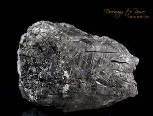 Black Tourmalinated Quartz Crystal 'SHIELD STONE'