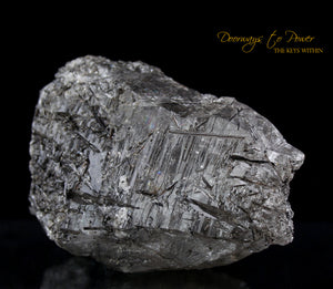 Black Tourmalinated Quartz Crystal 'SHIELD STONE'