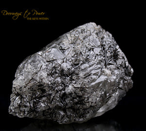 Black Tourmalinated Quartz Crystal 'SHIELD STONE'