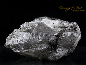 Black Tourmalinated Quartz Crystal 'SHIELD STONE'