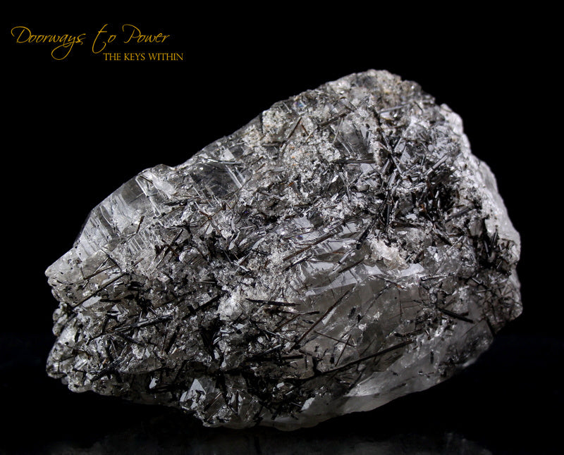 Black Tourmalinated Quartz Crystal 'SHIELD STONE'