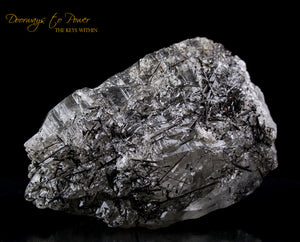 Black Tourmalinated Quartz Crystal 'SHIELD STONE'