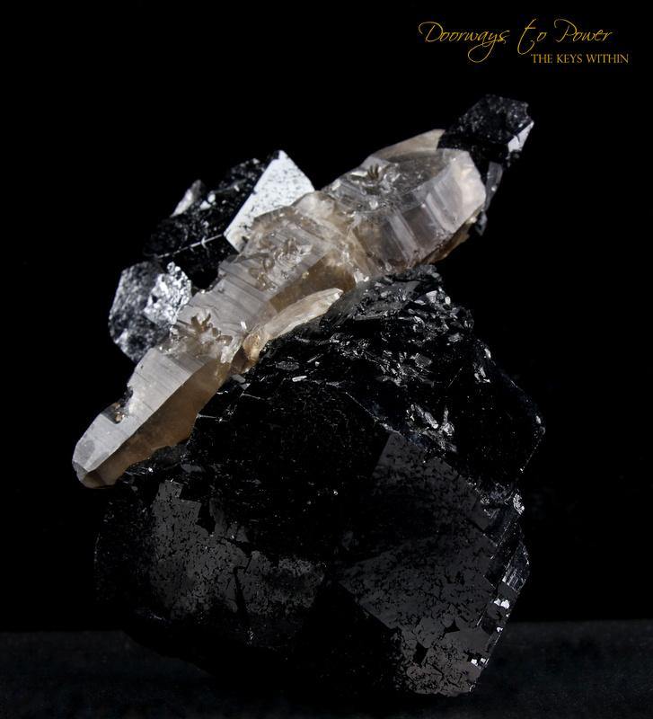 Black Tourmaline Smoky Quartz Specimen Namibia