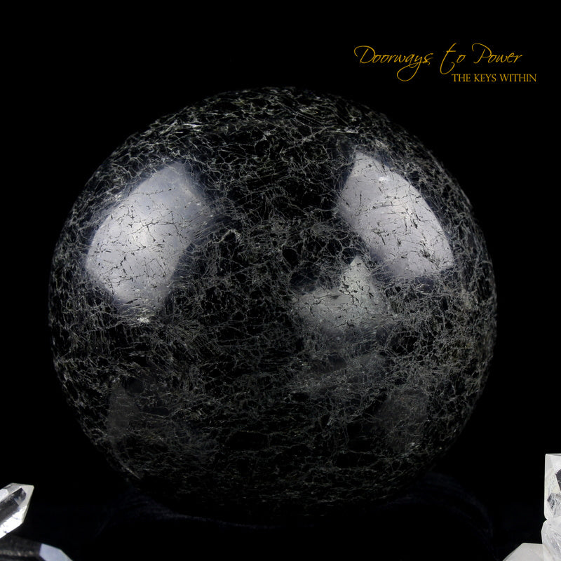 Black Tourmaline Quartz Sphere