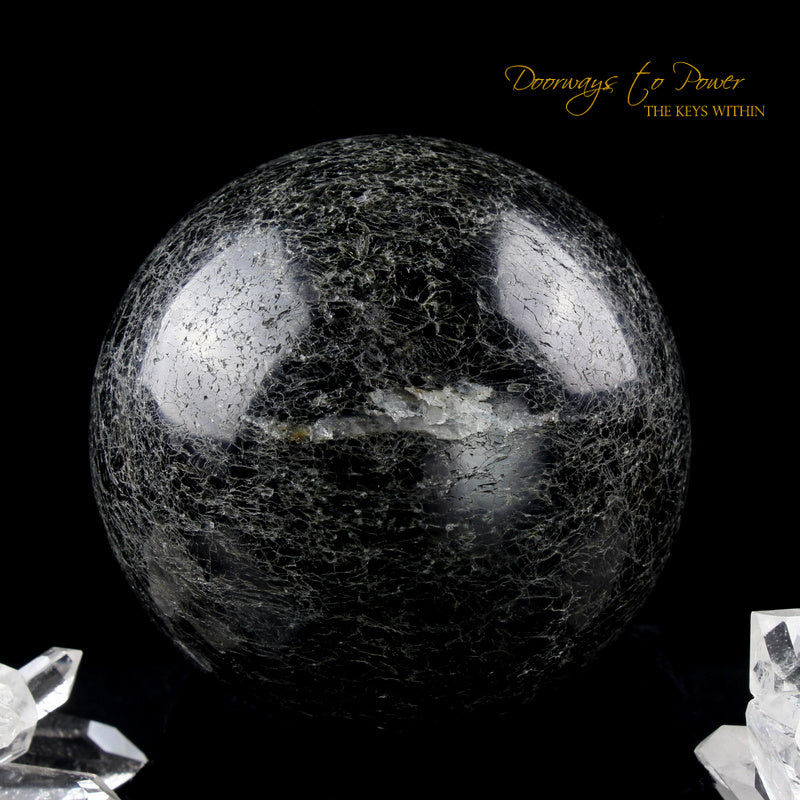 Black Tourmaline Quartz Sphere