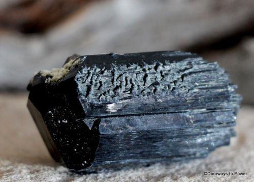 Black Tourmaline with Quartz
