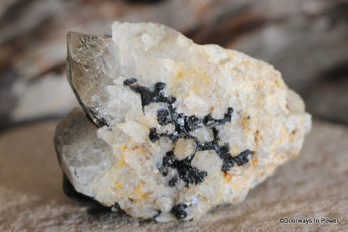 Black Tourmaline w/ Quartz