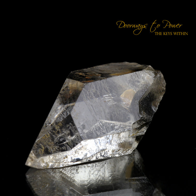 Brookite Manifestation Quartz Point with Record Keeper