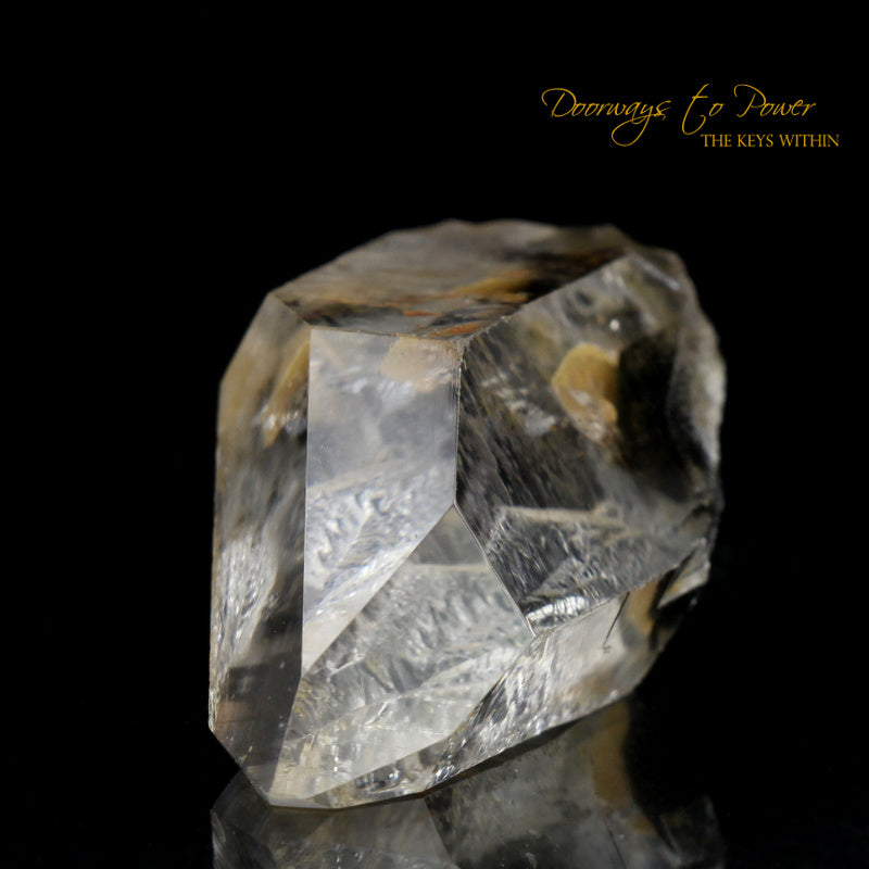 Brookite Manifestation Quartz Point with Record Keeper