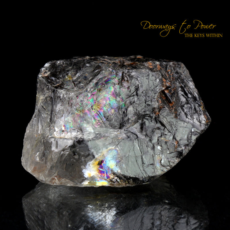 Brookite in Natural Manifestation Quartz Crystal