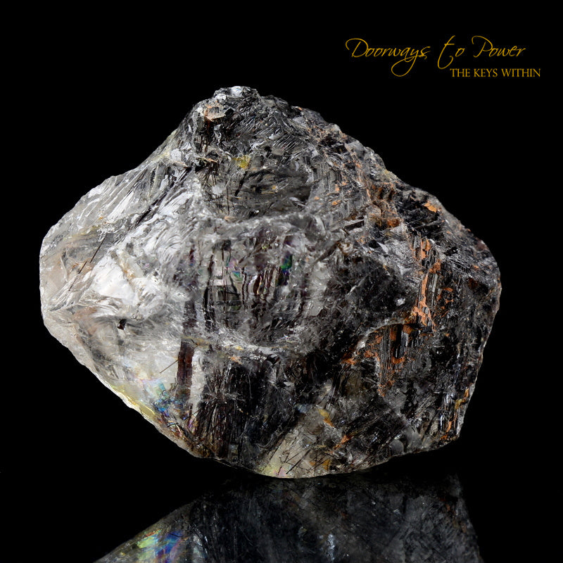 Brookite in Natural Manifestation Quartz Crystal