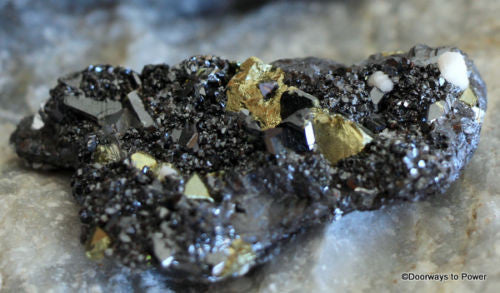 Shamanic Power Cluster w/ Galena, Quartz, Pyrite