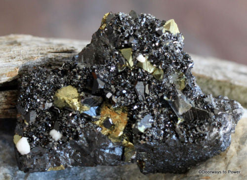 Shamanic Power Cluster w/ Galena, Quartz, Pyrite