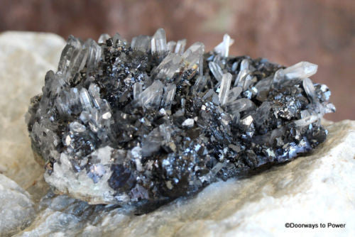 Shamanic Power Cluster w/ Galena, Quartz, Pyrite