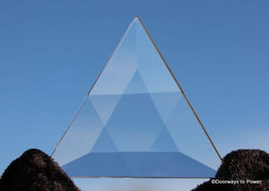 Clear Quartz Star of David Triangle Vogel Crystal (Big)