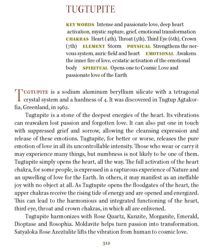 Tugtupite Crystal Polished & Tumbled Stone * Very Rare Greenland