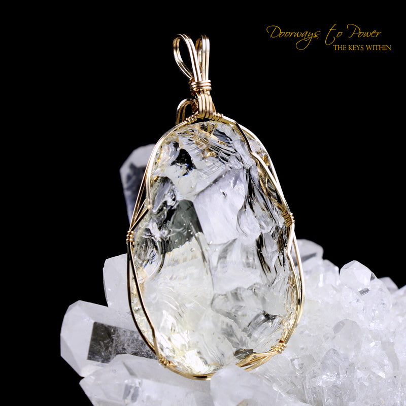 14k Andara Crystal Pendant 