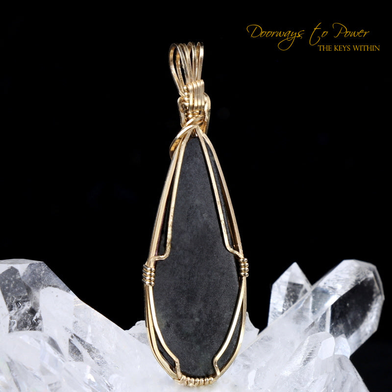 Charoite Crystal Pendant 14k