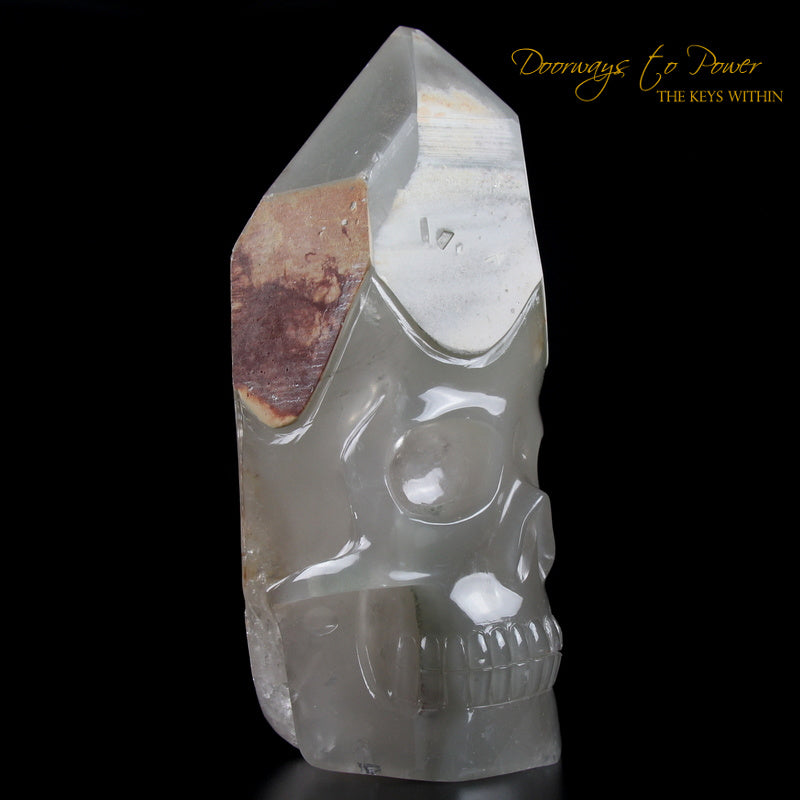 Chlorite Quartz Crystal Skull 'WARRIOR'  By Leandro De Souza