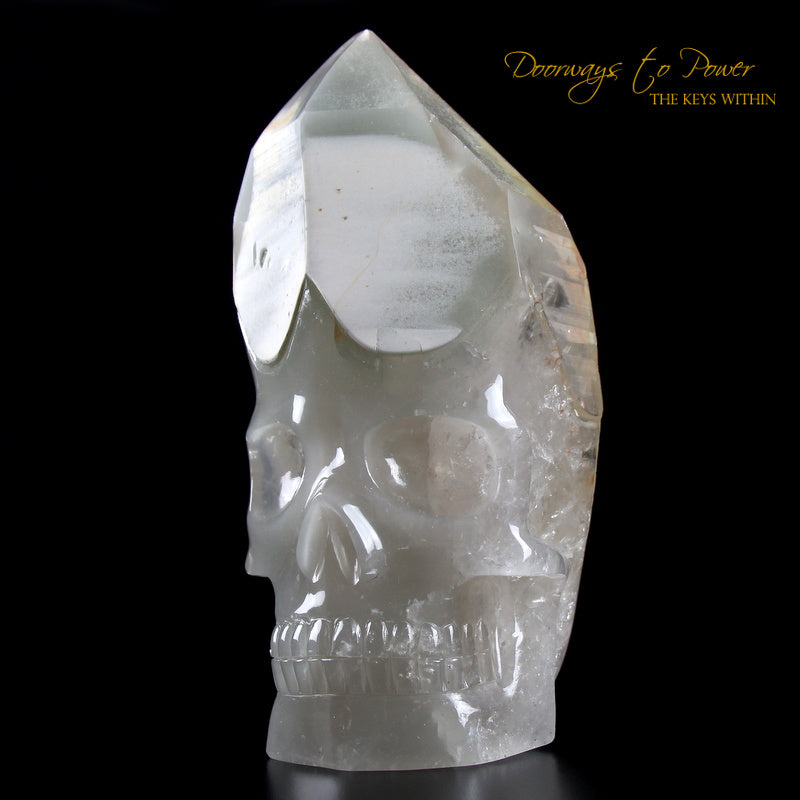 Chlorite Quartz Crystal Skull 'WARRIOR'  By Leandro De Souza