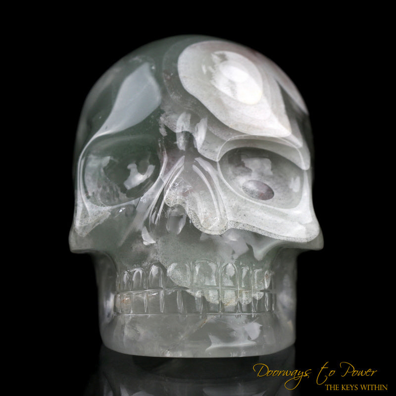 Chlorite in Quartz Crystal Skull by Leandro De Souza