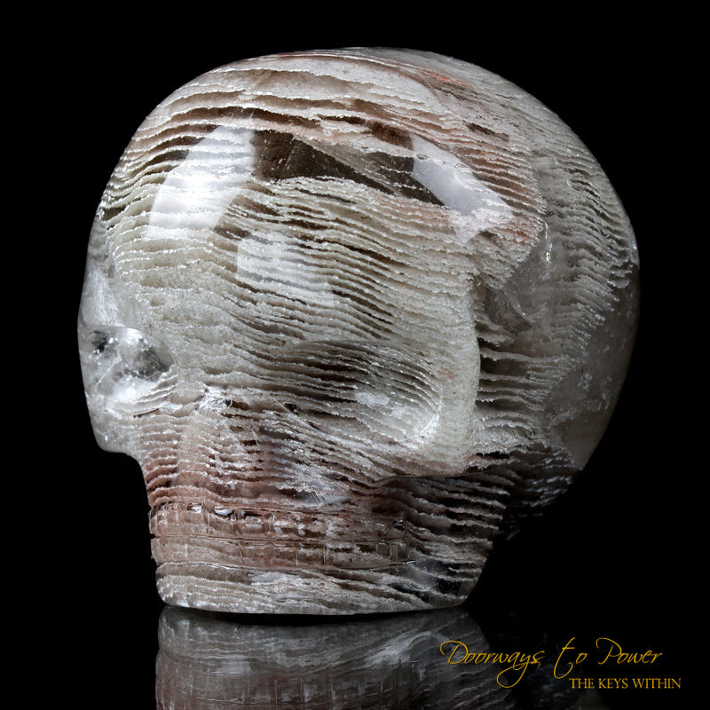 Chlorite in Quartz Magical Child Crystal Skull