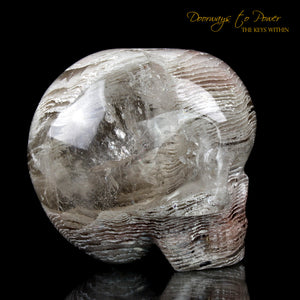Chlorite in Quartz Magical Child Crystal Skull